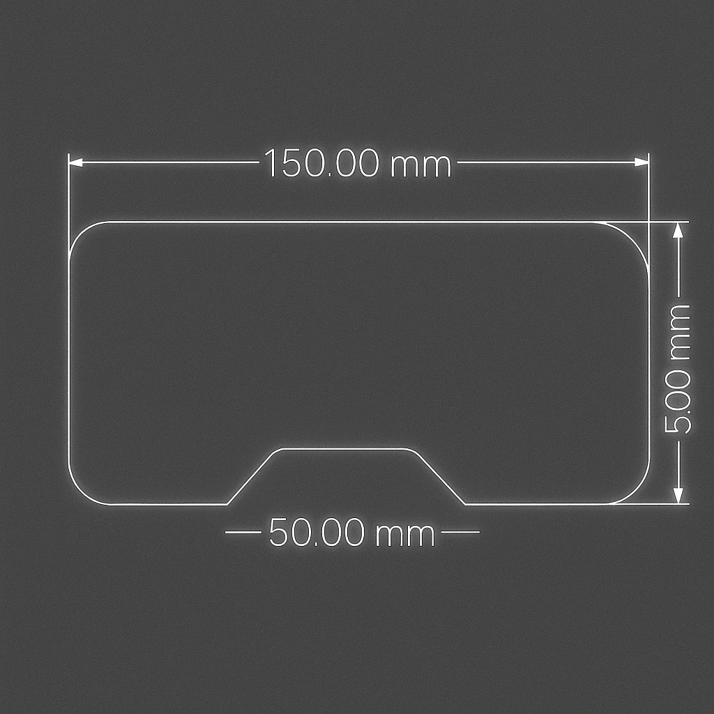 50mm AF Protect Lens Film Nose Cut (Pack of 2)